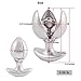 TERNENCE Metal Openable Anal Plugs 304 Stainless Steel Heavy Adjustable A-nus Lock with Handles Sex Toys Adult Games Men's Chastity Device GS001