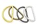 CRAFTMEMORE 1 1/4 & 1 1/2 Inches D-Ring Findings Metal Non Welded D Rings for Belts Bags Lanyard Leathercraft Avail 4 Colors (1 1/4