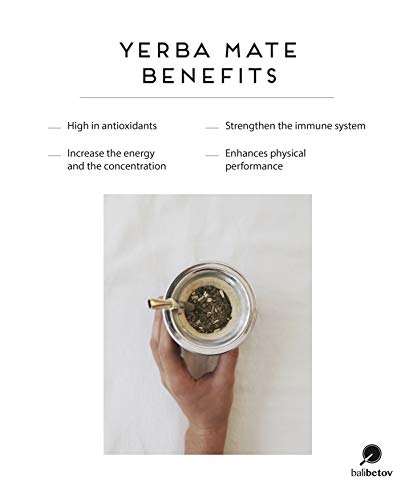Balibetov [NEW] Leather Wrapped Handmade Yerba Mate Gourd (Mate cup) with Bombilla (Yerba Mate straw) (Bordeaux) - Thumbnail 5