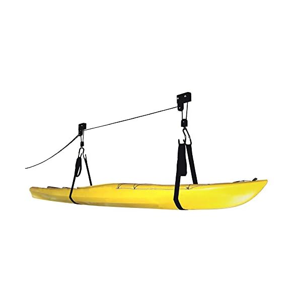 RAD Sportz Kayak Hoist Lift Garage Storage Canoe Hoists, 125Pound Capacity Missouri Float Trips