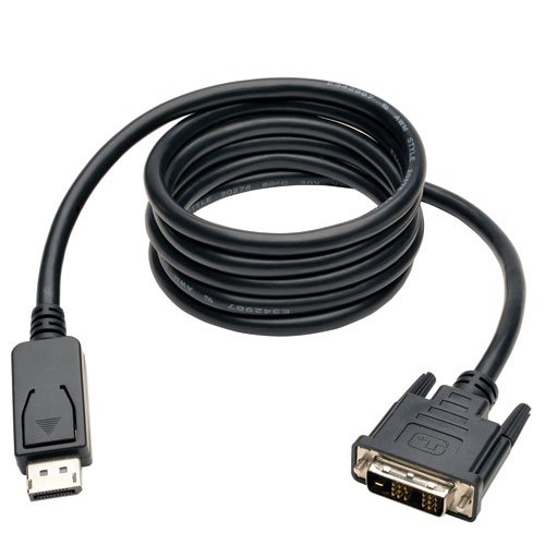 Tripp Lite DisplayPort to DVI Cable Adapter, DP with Latches, DP to DVI-D Single Link (M/M), DP2DVI, 6 ft.(P581-006)