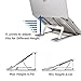 Laptop Stand Portable Adjustable – Aluminum Holder Ergonomic Compactable for Mac Pro/Air/Samsung/Any Notebook 10-17 inches. (Silver)thumb 4