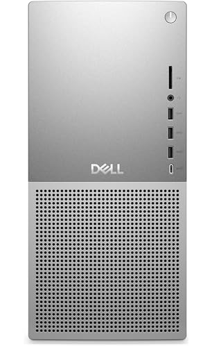 Dell Tower Plus EBT2250 Desktop PC - Intel Core Ultra 7 265 up to 5.3GHz, 16GB DDR5 RAM, 8TB NVMe SSD + 10TB HDD, GeForce RTX 4060, Wi-Fi 7, Keyboard & Mouse, Windows 11 Home - Platinum Silver