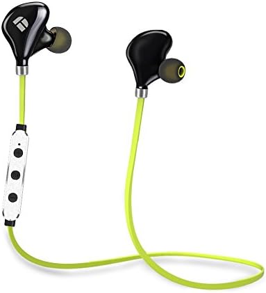Wireless Bluetooth Headphones, DolTech 4.0 CSR8645 Solution IPX4 Sweat Proof Stable Fit In Ear Workout Earphones Magnetic Earbuds Built-in Mic Noise Cancelling (816 Green)