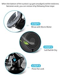 Mpow - Soporte de coche para salpicadero y parabrisas, compatible con iPhone XS MAX XS XR X 8 8 Plus 7 7Plus, Galaxy S9 S8 S7 S6, Google Nexus, LG, Huawei y más, Negro