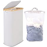 efluky Slim Laundry Hamper with Lid, Narrow Laundry