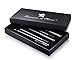Stylus, Francois et Mimi 3 Pack Premium Ink Pens with Touchscreen Stylus in Retail Box
