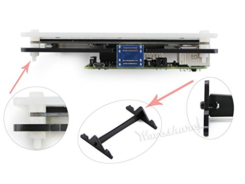 Waveshare Bicolor(White&Black) Bracket Case for 5inch HDMI LCD Combines the Touch Screen LCD and Pi into an All-in-one Device