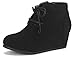 DREAM PAIRS Toddler/Little Kid/Big Kid Girl's Low Wedge Heel Booties Shoes
