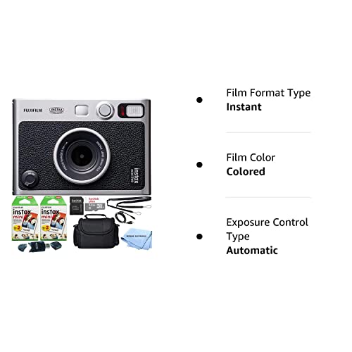 Fujifilm Instax Mini EVO Hybrid Instant Film Camera Bundle with 40