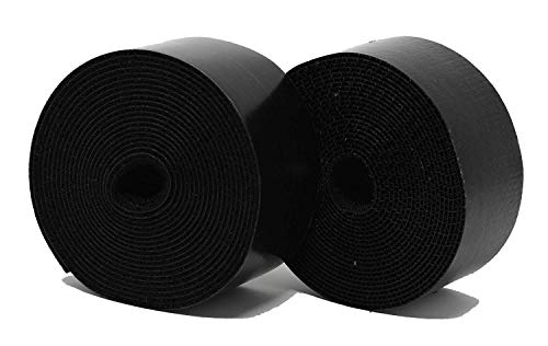 2'' Self Adhesive Hook and Loop 5 Yards Tape Fastener Sticky Back (Black) ... (2 inch by 15 Feet)