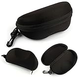 Mokingtop(TM)Fashion Portable Carabiner Eye Glasses Sunglasses Hard Case Protector Box (Black)