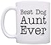ThisWear Dog Lover Gift Best Dog Aunt Ever Pet Owner Rescue Gift 11oz Ceramic Coffee Mug with Handle