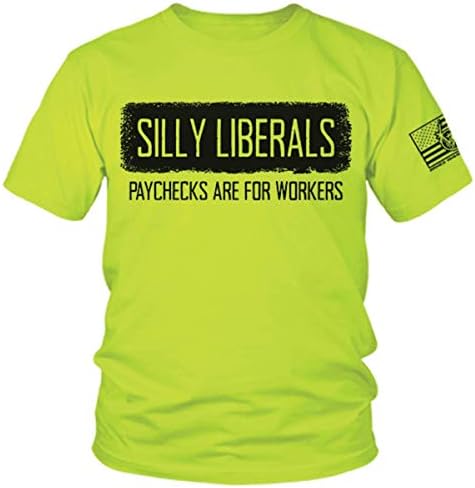 Armed American Supply Silly Liberals - Hi Vis/Hi Viz Funny Construction Safety Work Shirt