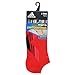 adidas Men's Climacool X II No Show Socks (2-Pair), Scarlet/Solar Red/Collegiate Burgundy/Black, 6-12