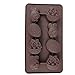 Cherion 2PC Silicone 8-Cavity Easter Egg Shaped and Rabbit Shaped Bakeware Mold Chocolate Mold