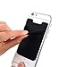 Stretchy Self Adhesive Card Sleeve - Stick It On Your Phone, Wallet, Notebook, Anywhere that needs an extra Pocket - 1 piece - Black