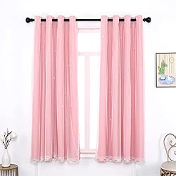 ZJXSNEH Curtains for Bedroom Blackout Stars