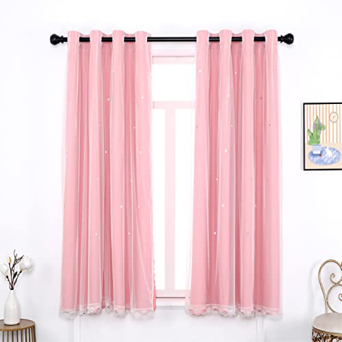 ZJXSNEH Curtains for Bedroom Blackout Stars