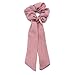 6Pcs Bandana Hair Scrunchies, Chiffon Elastic Hair Bands Hair Scarf, Vintage Hair Accessories Ropes Ponytail Holder Scrunchy Ties for Women Girls (6 Colors Pack B)