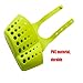 WillsCase Plastic Kitchen Sink Sider Faucet Caddy Organizer Sponge Holder Rack Space-saving Hanging Storage Bag- Blue