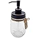 Mason Jar Soap Dispenser - Kitchen Soap Dispenser, Dish Soap Dispenser - Farmhouse Decor Hand Soap Dispenser for Bathroom or Lotion Dispenser (16 Oz, 304 Stainless - Rustproof Oil Rubbed Bronze Pump)