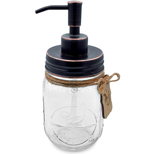 image for Premium Home Quality Premium Rustproof Stainless Steel Mason Jar Soap 