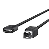 Belkin USB-IF Certified 2.0 USB-C to USB-B Printer Cable, 6 Feet / 1.8 Meters
