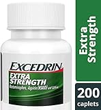 Excedrin Extra Strength Caplets for Headache Pain Relief, 200 Count (Pack of 1)