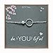 EFYTAL BeYouTiful Inspirational Bracelet, Sterling Silver Infinity Graduation Gift 4 Grad,Young Woman,Teen Girl