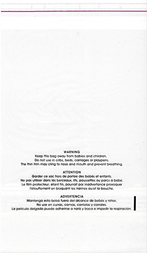 UPC 712166271674, Self-seal Suffocation Warning, Clear Poly Bags 1.5ml 100 Count for Fba, Easy Peel and Seal Closure! (11&quot; x 14&quot;)