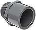 Spears 836 Series PVC Pipe Fitting, Adapter, Schedule 80, 1-1/4