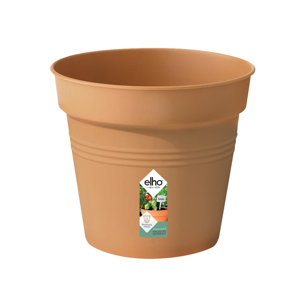 elho Green Basics Growpot 24 - Growpot for Grow your Own - Ø 24.0 x H 22.1 cm - Brown/Mild Terra