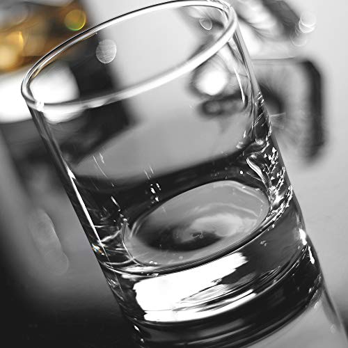Whiskey-Gläser, Premium, 325 ml, Scotch-Gläser, 6 Stück, altmodische Whiskey-Gläser, perfekte Idee für Scotch-Liebhaber, Stil-Glaswaren für Bourbon-/Rum-Gläser, Bar-Whiskey-Gläser, transparent – Bild 4
