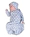 Baby Be Mine Newborn Gown and Hat Set (Newborn 0-3 Months, Lisa)