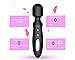 XUANAI Electric Heating Wand Massager Rechargeable, Wireless,12x Multi-Speed Vibrations and Patternsand, Mini Automatic Heating Cordless Massager Wand for Travel Gift (Black)