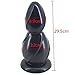 Huge Anal Beads Extra Large Butt Plug Big Dildo Adult Sex Toys for Men and Women (Black)
