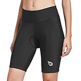 BALEAF Womens Bike Shorts with Padded Wide Waistband UPF 50+ for Cycling, Spinning, Road Bike