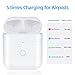 Wireless Charging Case with Sync Button Compatible with Airpods 1 & Airpods 2, Air pods Charging Case Replacement, 450mAh Built-in Battery (White)