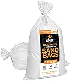 Empty Sand Bags, with Ties – White 18" x