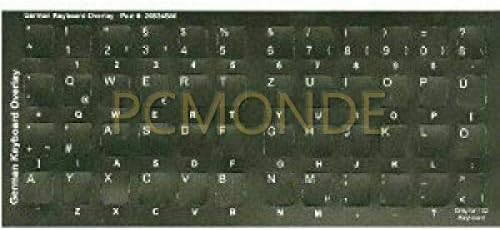 Non-transparent Opaque Keyboard Overlay Stickers German Deutsch QWERTZU