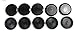 Caplugs BPF-SI-415 - BPF Series - Button Plugs with Flush-Type Heads - Pack of 10 - Low-Density Polyethylene - Black - to Fit Hole Size 1.5