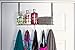 SLH Over The Door Hooks with Shelf, Chrome Finish