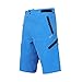 ARSUXEO Outdoor Sports Men's MTB Cycling Shorts Mountain Bike Shorts Water Resistant Blue Size Large