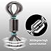 Dr.Fish Barrel Fishing Swivels, Available from #12-#12/0, Stainless Swivels Fishing Tackle Saltwater, Freshwater, Leader/Line/Lure Connector
