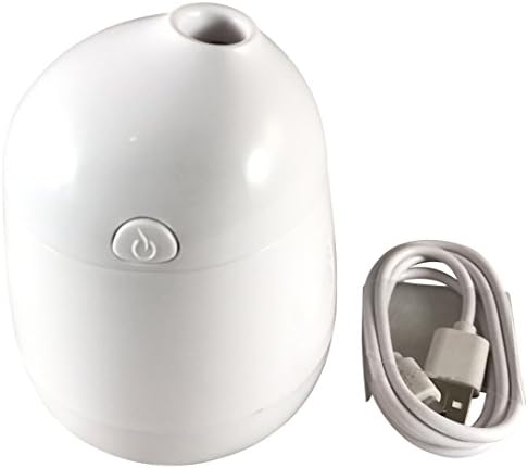 Mini Portable USB Mist Humidifier by SavvyGear - USB Power Air Purifier for Travel, Car, Room, Desk and a Good Night Sleep (White)