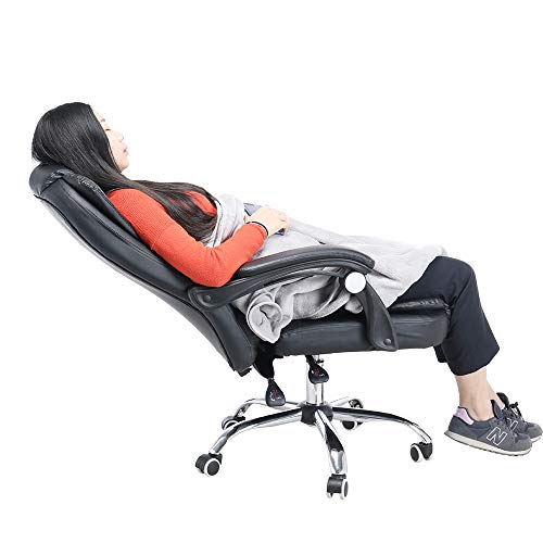 WONdere Office Chair Leather Desk Gaming Chair With Massage Function Adjust Seat Height