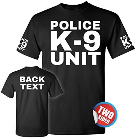 Custom Police K-9 Unit T Shirt - Personalized Officer Tshirts for Men