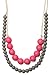 Mama & Little Silicone Teething Nursing Necklace for Mom Deila, Bubblegum