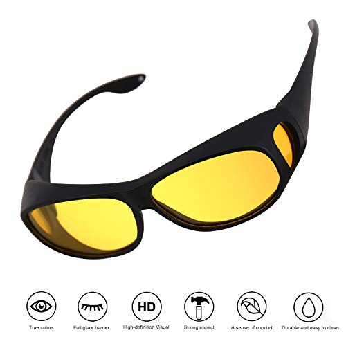 OSKIDE  Night Vision Glasses with UV Protection Driving Anti-Glare Rainy Safe Glasses for Men and Women Fashion